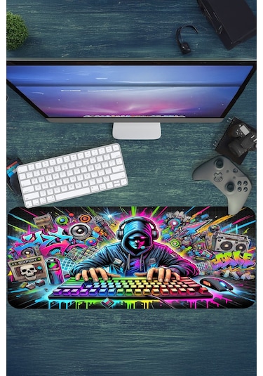 Gaming Oyuncu Xl Mouse Pad Kaydırmaz Dikişli 80 30 Cm Mousepad 20