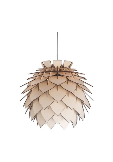 Lotus Dekoratif Avize Sarkıt Abajur Lambader Şapkası Bej