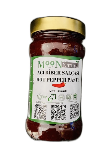 Moon Natural Acı Biber Salçası / Hot Pepper Paste 330 G