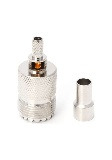 Sones 2,5 Mm& 160 Rg316 /& 160 Rg179 Ve 2,85 Mm Rg174 Lmr100 İçin 10 Adet Uhf Dişi Jak So239 Kıvrımlı Rf Konnektör Koaksiyel Adaptör