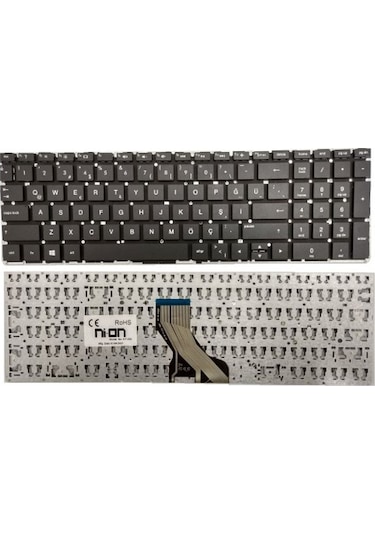 Nion Hp 15-dw1002nt 9fe50ea 15-dw1000nt 8ke20ea Notebook Laptop Klavye Siyah Tr