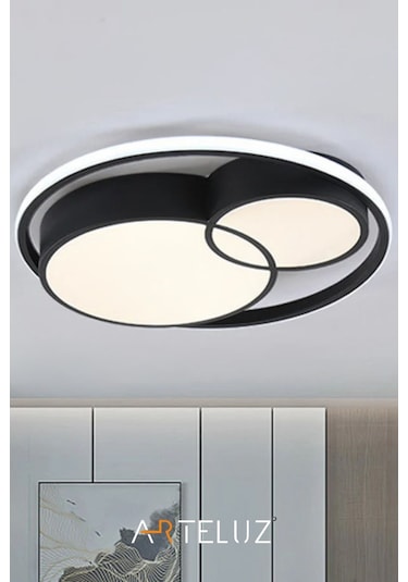 Arteluz Modern Çift Yuvarlak Led Avize