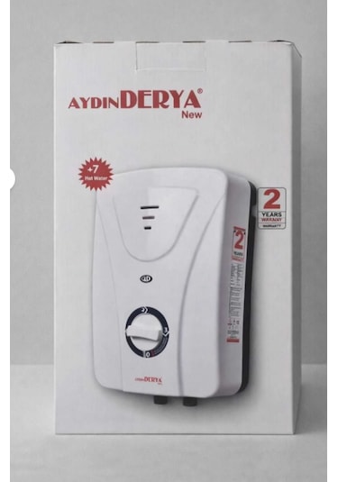 Aydın Derya Elektrikli Şofben 7500w Ani Sıcak Su, Güvenli Kullanım, Ekonomik Su Isıtıcı