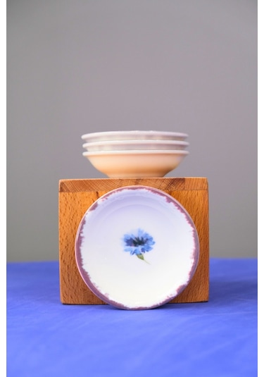 Tabak Evi Porselen Morden Mini Kase Seti 9x2,50cm 4 Parça Çok Renkli
