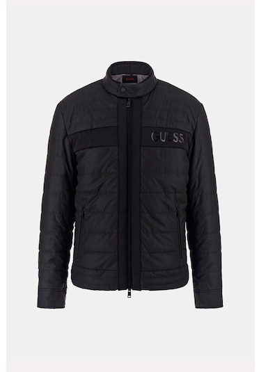 Guess Erkek Şişme Mont Siyah