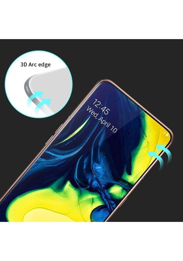 Samsung Galaxy A80-a90 Uyumlu 3d Full Kırılmaz Cam Ekran Koruyucu