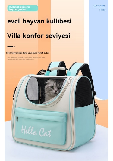 Ebedi Şans37 34 25cm Evcil Hayvan Sırt Çantası-gri 01