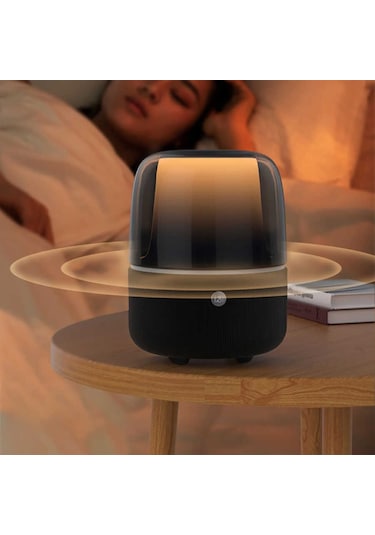 Bluetooth Kablosuz Hoparlör Rgb Işıklı Ve 360 Stereo Sesle Taşınabilir Dış Mekan Eğlencesi Beyaz