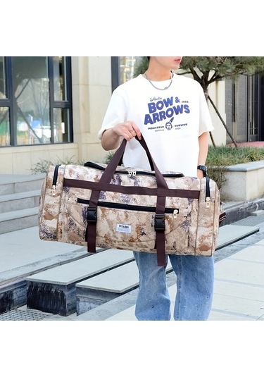 Sandwich Ekstra Büyük Katlanır Seyahat Çantası - Sağlam Nylon Sapı, Siyah - Motion003 Siyah