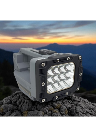 Panther Pt-8437 Usb Şarjlı Arama Feneri Siyah