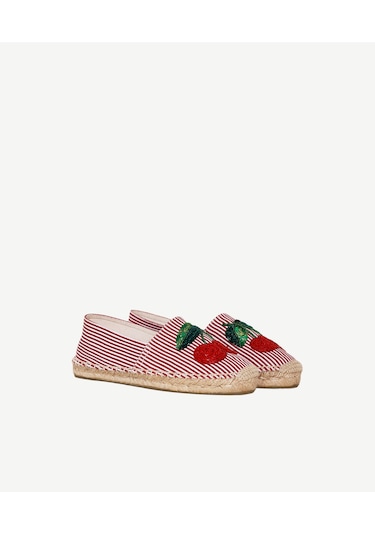 Yargıcı Boncuk İşlemeli Espadril 26ykay4032x 016 Bordo