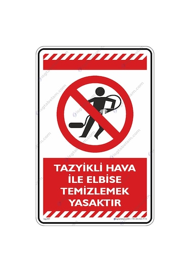 Tazyikli Hava Ile Elbise Temizlenmesi Yasaktır (546126280)