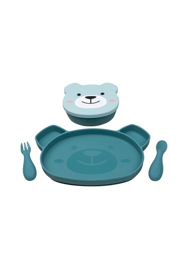 Tum Tum Silikon Beslenme Seti 7 Parça - Boris Bear