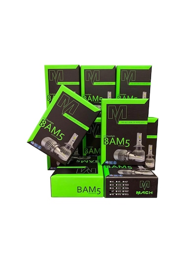 Mach Bam5 H3 Led Xenon Şimşek Etkili 6400 Lm