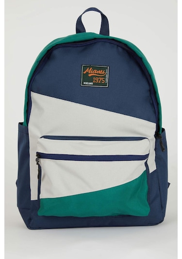 Defacto Unisex Su Geçirmez Kumaş Okul Sırt Çantası A9333AXNSNV2 Lacivert