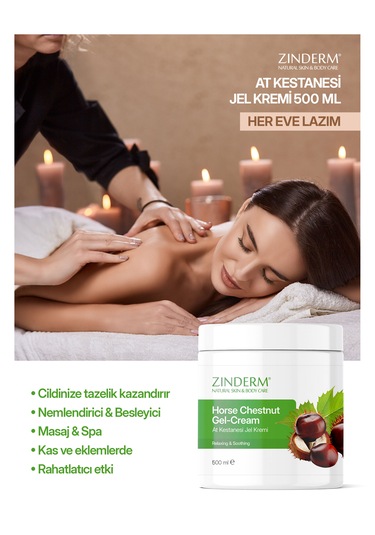 Zinderm At Kestanesi Masaj Kremi 2 x 500 ML