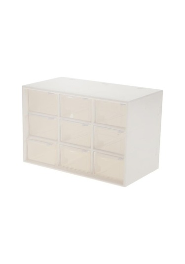 Trendooze Kutusu Katlı Izgara Eşyalar Düzenleyici Dolabı Depolama Depolama Çeşitli Çekmece Beyaz 9 3 - Pl