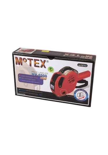 Motex MX-5500 8 Haneli Etiketleme Makinesi Kırmızı