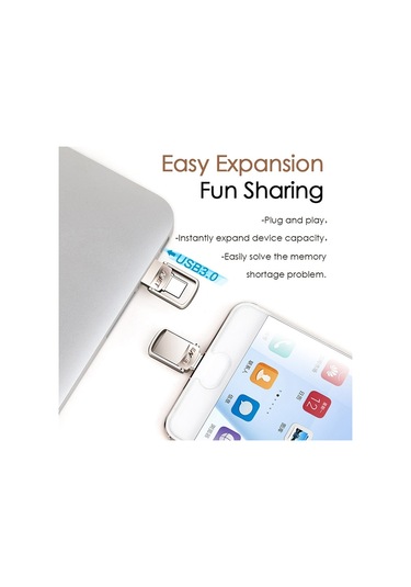 Eaget 32g Usb 3.1 + Type-c / Usb-c Arayüzü Metal Twister Flash U Disk, Mikro Usb Otg Adaptörü İle