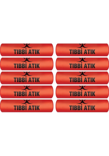 Atık Torbası Orta Boy 55 x 60 CM 300 G 10'lu Rulo x 10 Paket