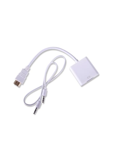 Qport Q-Hd-Vgj Hdmi To Vga Çevirici + Ses  Girişli