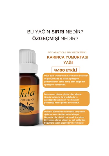 Tala Tüy Azaltıcı Dökücü ve İnceltici Karınca Yumurtası Yağı 20 ML