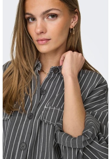 Onldollas L/s Strıpe Shırt Cc Pnt Gri15328496 001