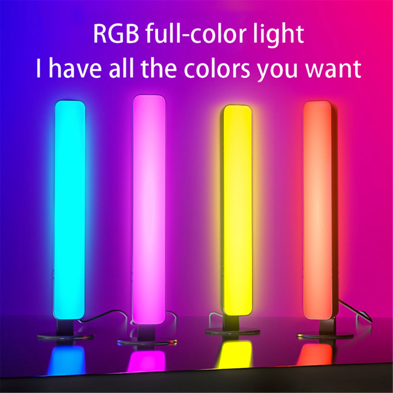Konesam Rgb Renkli Müzik Senkronize Atmosfer Lambası - 24 Tuşlu Uzaktan Kumanda, 16 Renk Ve Çoklu Mod, Taşınabilir Bilgisayar Masaüstü Aydınlatması