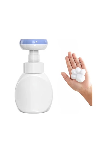 El Köpük Dağıtıcı Çiçek Şekli El Sabunu Köpük El Dağıtıcı Çiçek Damga Dağıtıcı Blue Paw Büyük Britanya Mavi