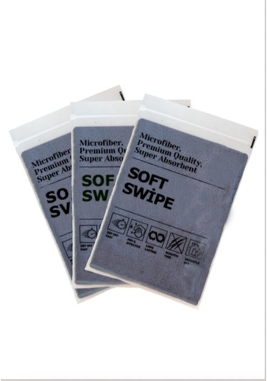 3'lü Mikrofiber Araç Kurulama Seti 40x40 Gri