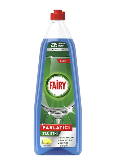 Fairy 3’lü Etki Bulaşık Makinesi Parlatıcısı, Sıvı, Limon Kokulu,
