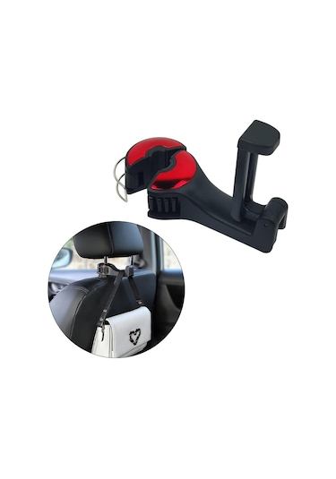 Ayt Powermaster Pm-20941 Araç İçi Koltuk Arkası Kanca Askılık Telefon Tutucu Teleskopik Koltuk Başlığı Tutacağı