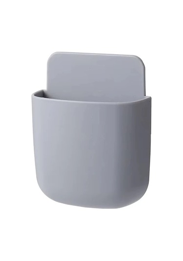 Goldenqian 1 Adet Duvara Monte Saklama Kutusu Cep Telefonu Tv Klima Uzaktan Kumanda Fişi Depolama Rafı Oturma Odası Saklama Kutusu Toptan Gray Gray