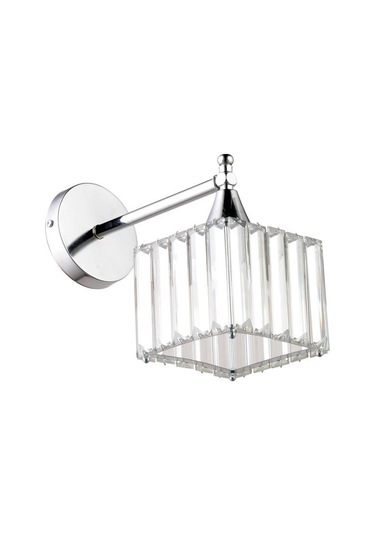 İstanbul Avize Damla Krom Tekli Taşlı K-10 Aplik Siyah