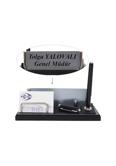 Prozenis Pr2615 Kartvizitlikli Masaüstü İsimlik Masa İsimliği