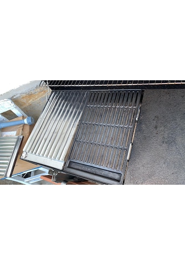 Özsal Izgara-Guruss Mangal Yedek Izgara 39X24 Cm 2 Adet Paslanmaz