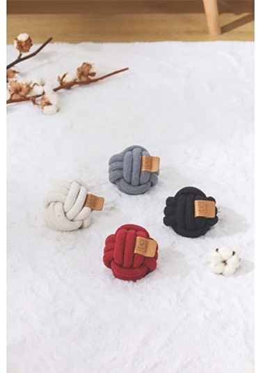 M-pets Coto Örgü Top Köpek Oyuncağı Beyaz 9,5 Cm 244-50037.01