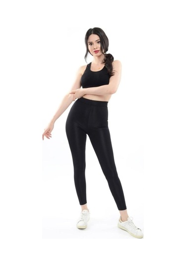 Disco Tayt Toparlayıcı Parlak Disko Taytsiyah M Siyah