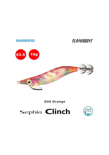 Shimano Sephia Clinch Flash Boost 3.5 19gr 006 Orange Kalamar Zokası