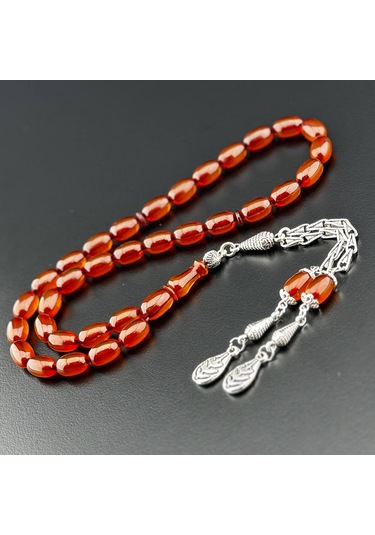 Sıkma Kehribar Tesbih Hcz-model Grdvbw Turuncu