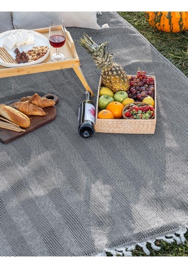 Battaniye Pamuk Miren 180x200 Cm Siyah