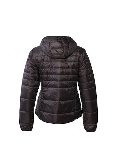 Hummel Shyvana Kadın Siyah Kapüşonlu Şişme Mont Siyah