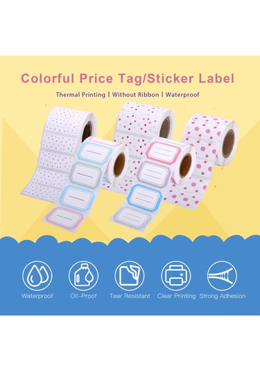 Dofolink Dp23/dp30 Serisi İçin Termal Etiket Kağıdı - Renkli Renkli Noktalı Desen - 45mm 20mm 300 Adet - Öğrenci İsim Etiketi, Dosya Etiketi, Fiyat Etiketi Ve Ev Taşınabilirliği İçin Uygun 1 Rulo Dofolink Dp23/dp30 Serisi İçin Termal Etiket Kağıdı - Renkli Renkli Noktalı Desen - 45mm 20mm 300 Adet - Öğrenci İsim Etiketi, Dosya Etiketi, Fiyat Etiketi Ve Ev Taşınabilirliği İçin Uygun 1 Rulo