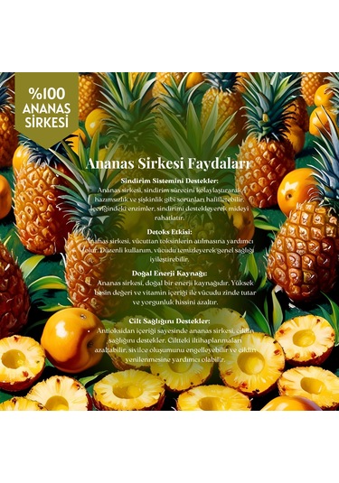 Mim and More Ananas Sirkesi 250 ML