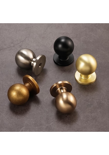 Padalink 10 Adet Fırçalanmış Pirinç Altın Renkli Çinko Alaşımlı Dolap Kolu - Dayanıklı Ve Şık