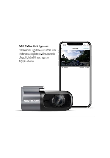 Hikvision Ae-dc4018-d1pro Araç İçi Kamerası 1440p, Wifi, App, Single Channel