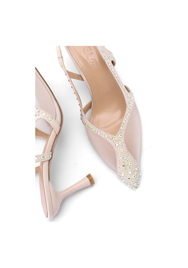 Elit Fls129-1315t Kadın Klasik Topuklu Ayakkabı Ten Ten