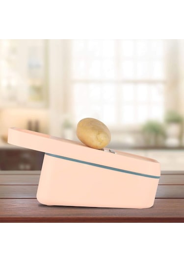 Çok Amaçlı Sebze Doğrayıcı - 4 Bıçak - Ergonomik Ve Güvenli Sap - Geniş Depolama Kapasitesi - Gıda Sınıfı Plastik Malzeme - Paslanmaz Çelik Diğer