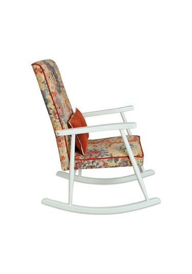 Asedia Trend Lake Çiçekli Sallanan Sandalye Koltuk