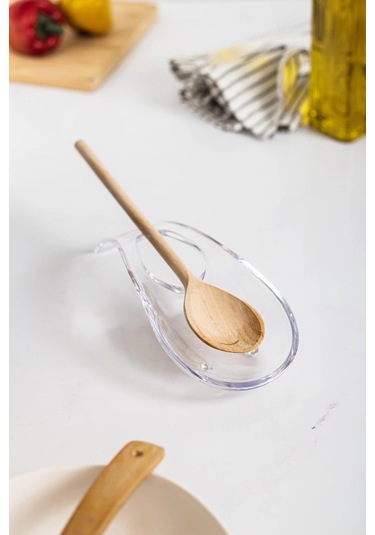 Akrilik Şeffaf Tezgah Üstü Kirli Kaşıklık & Kepçe Altlığı Çok Renkli